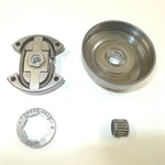 Oem Husqvarna Clutch 2-SHOE, Complete, Oil Pump Drive, Models 261 257 254 Used. Price: $15.00.
