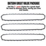 18" Chainsaw Blade For Senix CSE15-M Electric Full Chisel 3/8 050 62DL New. Price: $25.99.