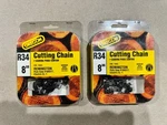 2 Oregon R34, 8-INCH Chainsaw Chains, Made Usa Open. Price: $18.99.