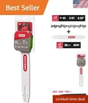 Professional 12 Chainsaw Bar & S45 - Fits Husqvarna, Craftsman More New. Price: $54.14.