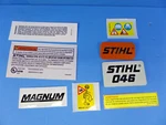 Name Tag Emblem Badge Decal Sticker Set For STIHL046 Magnum Model Plate Chainsaw New. Price: $28.95.