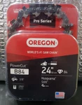 Oregon X-grind Chainsaw Chain- 3/8INX0.050IN Fits 24IN Bar Model# B84/72LGX084G New. Price: $34.99.