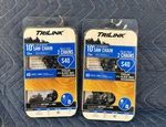 Lot Of 2-CHAINSAW 10" Low Kickback Pack Trilink S40 (4 Total Chains) New. Price: $23.99.