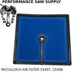 New Air Filter Fit Mcculloch Chainsaw Part Numbers 51157, 55497, 55498, 67931. Price: $24.95.