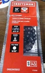 Craftsman 14" 52 Link Replacement Gas Chainsaw CMXGZAM700122 Sealed Retail New. Price: $16.52.