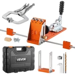 Vevor Pocket Hole Jig Kit, Adjustable 1-1/2", W/tools New. Price: $55.99.