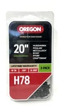 Oregon 20" Saw Chain H78 Low Kickback 2-PACK Husqvarna Poulon Mcculloch Echo New. Price: $29.99.
