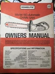 Original Homelite / Textron 150 Automatic Chainsaw 1970 Owners Manual # 24533 Good. Price: $20.00.