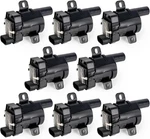 Set Of 8 Round Ignition Coil Pack Compatible With Chevy Gmc Chevrolet Silverado New. Price: $139.85.
