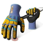 Schwer Pro-skin Impact Gloves With Ansi A4 Cut Reistant Large, Blue Upgraded New. Price: $29.99.
