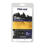 2-PACK Trilink Saw Chain 8/10/12/14/16/18 Fil 5/32" 3/8" Lp .043/.050 Guage G3 New. Price: $15.48.