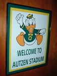 University Of Oregon Ducks Football Throwback Stadium Man Cave Bar Sign New. Price: $24.99.
