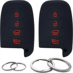 Gfdesign 2PCS Silicone 4 Buttons Key Fob Cover Remote Case Black With Red New. Price: $16.64.