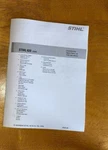 020 Avp 1114 Series Stihl Chainsaw Illustrated Parts Manual Very. Price: $13.75.