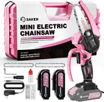 Saker Mini Electric Chainsaw 4" Portable Cordless Handheld Pink E2 New. Price: $28.88.
