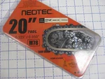 Neotec 20", Pack, Chain, 78DL, 0.325"/0.050" Fit Many Chainsaws See Pic New. Price: $37.12.
