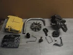 Mcculloch Mini Mac 30 Parts Lot, Engine, Handle, Covers, Flywheel, Adapter, Misc Used. Price: $38.00.
