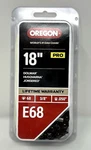 Oregon 68 Link Replacement Chainsaw For 18IN, 0.05IN Gauge 3/8IN Pitch New. Price: $22.97.