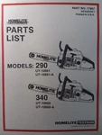Homelite 290 & 340 Parts Catalog Manual UT-10661-A UT-10660 Brand. Price: $38.99.