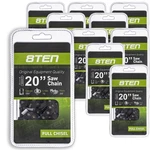 8TEN Chainsaw For 20 Inch Bar .050 3/8 70 Dl Echo Poulan Husqvarna 10 Pack New. Price: $135.95.