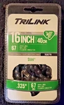 Trilink 16" Full Chisel MC67 .325" Drive Links 76367TK Stihl Chainsaws New. Price: $11.00.
