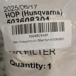 Husqvarna 503608301 Air Filter For Chainsaw Plastic Beige Replacement Part New. Price: $16.99.