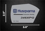 Husqvarna 346 Xpg Carb Heating Silver Label Chain Saw Stickers Pack P1022 New. Price: $8.99.