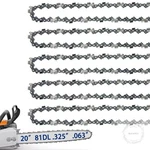 Pack 20 Inch Chainsaw Fit Stihl .325" Pitch .063" Gauge 81 Drive Links New. Price: $55.00.