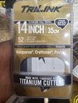 Trilink Titanium Full Chisel 14" Chainsaw 3/8 Lp 52DL .050GUIDE Bar 5/32" Open. Price: $9.00.