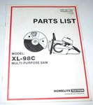 Homelite XL-98C Multi-purpose Saw Parts List Catalog Manual Book Original! Good. Price: $5.25.