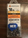 Countyline 18 In. Full-chisel Chainsaw Chain, 0.325 Pitch, 0.050 New. Price: $14.00.