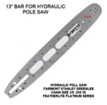 Fairmont Greenlee Stanley -13" Hydraulic Pole Saw Featherlite Bar Chain Combo New. Price: $39.88.