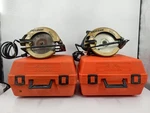 Vintage Skilsaw 5250 7-1/4 Circular Lot Of Corded 120V Gold With Cases Used. Price: $83.99.