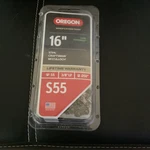 Oregon 55 Low Kickback Chain Saw 16" New Open Box.. Price: $10.00.