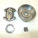 Oem Husqvarna Clutch 2-SHOE, Complete, Oil Pump Drive, Models 261 257 254 Used. Price: $17.00.