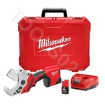 Milwaukee 2470-21 M12 12V Plastic Pipe Shear Kit F/ Pvc 1-1/2" New. Price: $298.00.