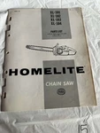 Homelite Chainsaws XL-101; 102; 103; 104 Parts List No. 24106-A Sales Manual Acceptable. Price: $26.24.
