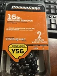 Power Care New Y56 16" Semi Chisel Saw Chain 462-280 **2 Pack Open. Price: $32.50.
