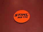 New Oem Stihl Chainsaw Starter Fan Housing Model Plate Emblem Id Badge Tag MS170. Price: $8.49.