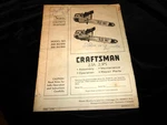 Vtg Craftsman Model 358.352320 & 350 Chain Saw Owners Manual 2.3A 2.3PS Used. Price: $9.99.