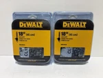 Lot Of (2) Genuine Dewalt 18" Saw Chain DW01DT618 For DCCS672, DWCS600 New. Price: $31.00.