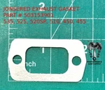 Jonsered 510, 520, 520SP, 535, 450, 455 Exhaust Gasket New. Price: $5.95.