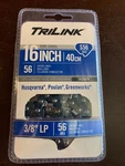 Chainsaw 16" Semi-chisel 3/8"LP .043GA 5/32" Trilink S56 14356TK New. Price: $14.99.