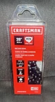 Craftsman 20-IN 78 Link Replacement Chainsaw Model #CMXGZAM700118 New. Price: $26.99.