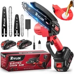 Mini CHAINSAW,6 & 4 Inch Electric Chainsaws Cordless Battery Powered, One-hand New. Price: $34.37.