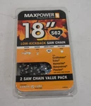 Maxpower Value Pack Chains For 18" Craftsman Echo Homelite Poulan Saws S62 New. Price: $19.43.