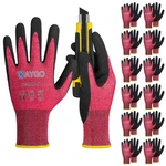 Kaygo Cut Resistant Gloves Micro Finishing Nitrile Large, Red Ansi A4 New. Price: $16.99.