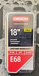Oregon Pro 18" E68 Chainsaw 68DL 3/8" Pitch .050" New. Price: $29.78.