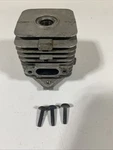 Used Oem Homelite Blower HB-100 (UT-8011B) Cylinder Head 00108 W/ 82569 Screws. Price: $11.95.