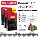 3-PACK Oregon Powercut Chains- 75CJ119G (3/8" Pitch, .063" Gauge, Dl) New. Price: $119.91.